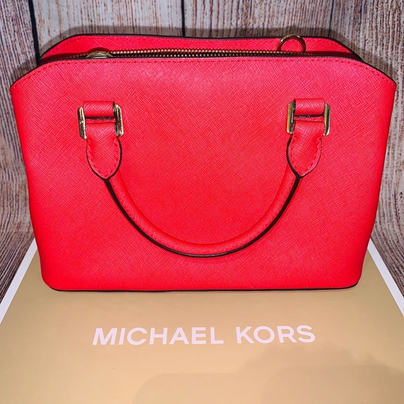 Michael Kors Satchel in Coral - Picture 3 of 5